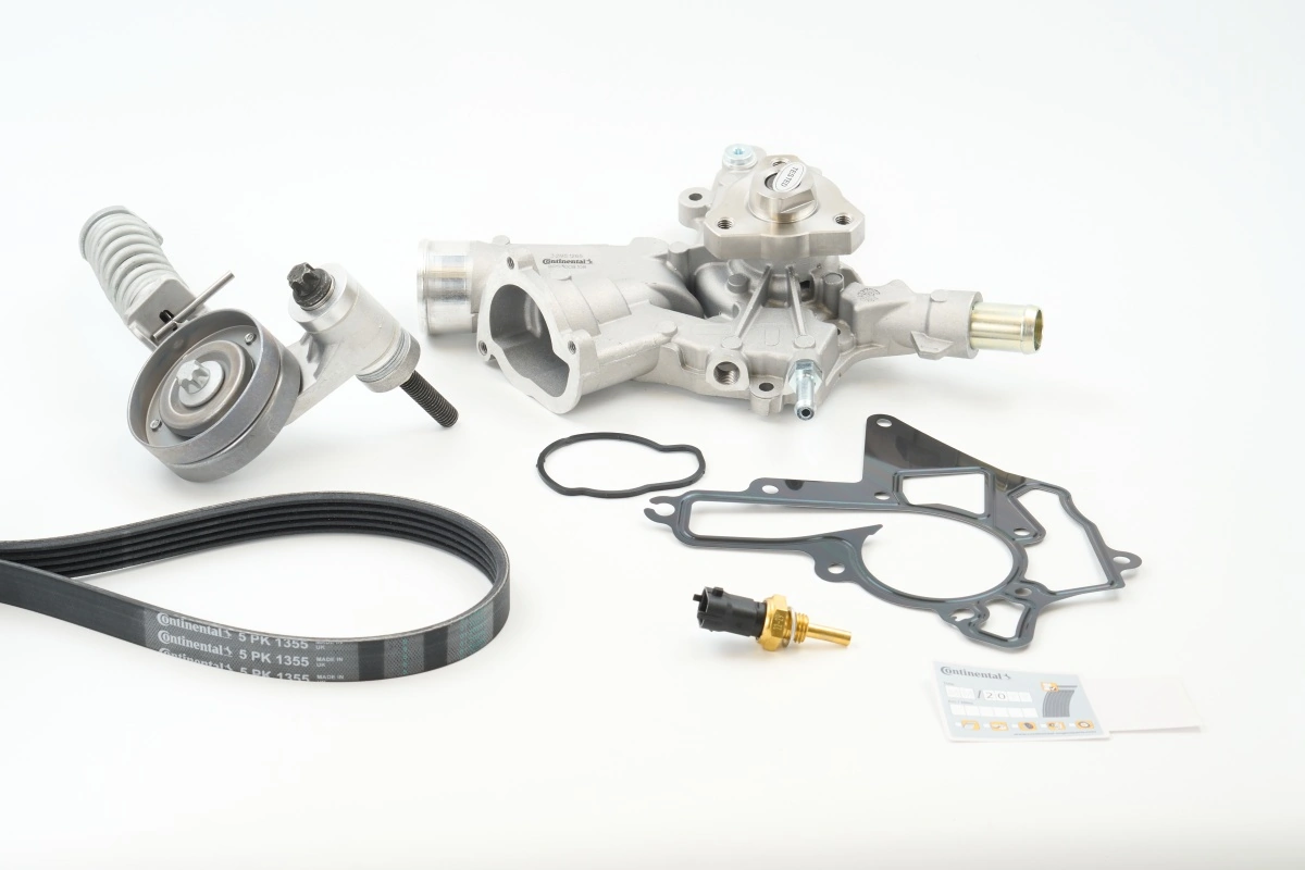 Water Pump + V-ribbed Belt Kit